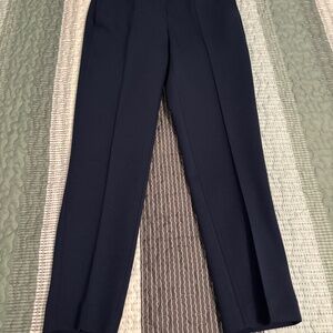 Ann Taylor Navy Petite Ankle Pant in Seasonless Stretch size OP